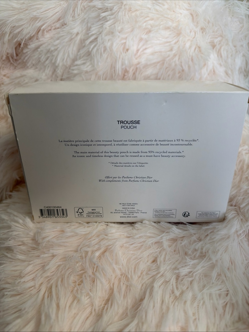 Dior Blush Pink CD Logo Cosmetic Pouch - Picture 5 of 5